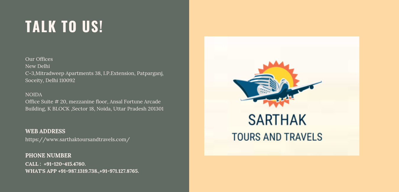 travel agency and contact details